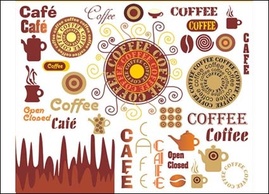 Food - Coffee Art Vector material 