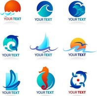 Web Elements - Collection of sea icons 