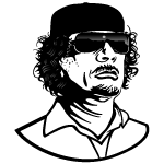 Colonel Gaddafi Vector 