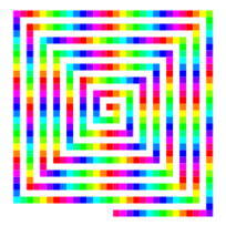 Color 480 Square Spiral 