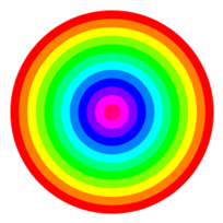 Nature - Color Rainbow Circles 