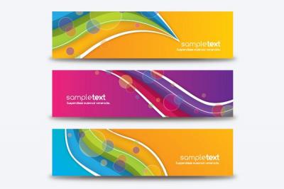 Colorful All Purpose Vector Banners Preview