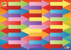 Patterns - Colorful Arrows Vector 