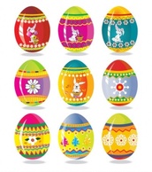 Miscellaneous - Colorful designer eggs 