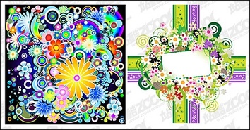 Flowers & Trees - Colorful flowers vector 