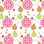 Colorful Oranges Seamless Pattern Preview