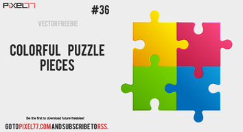 Colorful puzzle pieces