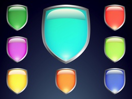 Colorful Shield Vectors