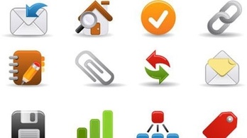 Colorful web icons