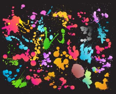 Colourful Splat Background Preview