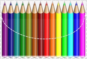 Objects - Colouring Pencils clip art 