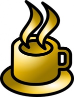 Food - Computer Icon Cup Icons Coffee Drink Gold Theme Beverage 