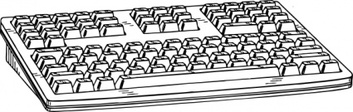 Technology - Computer Keyboard clip art 