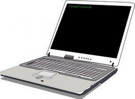 Computer Notebook clip art