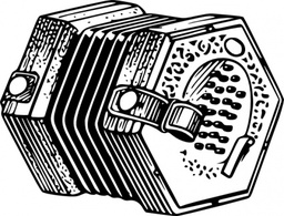 Music - Concertina clip art 