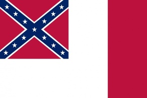 Signs & Symbols - Confederate National Flag Since Mar clip art 