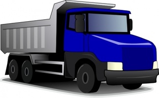 Transportation - Construction Truck clip art 