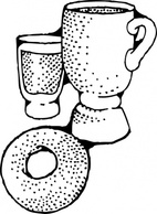 Continental Breakfast clip art Preview