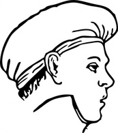 Fashion - Cook Clothing Sallad Cap clip art 