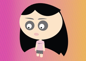 Cartoon - Cool Doll Vector 