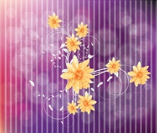 Backgrounds - Cool Flowers Vector 