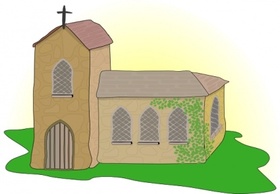 Country Church clip art 