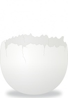 Cracked Egg clip art