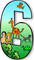 Creation Days Numbers clip art Preview
