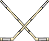 Crossed Hockey Sticks Vector Image Preview