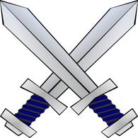 Military - Crossed Swords clip art 