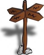 Crossroads Sign clip art