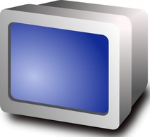 Crt Display clip art