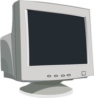 Crt Tube Monitor clip art