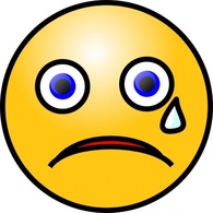 Objects - Crying Smiley clip art 