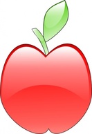 Crystal Apple clip art