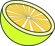 Objects - Cut Lemon clip art 