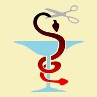 Cut Snake Head Medical clip art