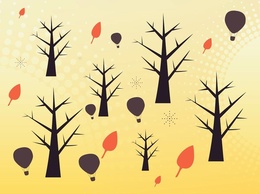 Nature - Cute Autumn Vectors 