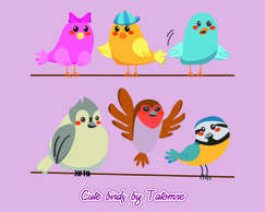 Animals - Cute Bird Vectors!!! 