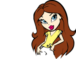 Cute Cartoon Fashionable girly girl Preview