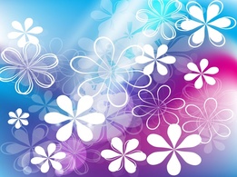 Backgrounds - Cute Flowers Vector 