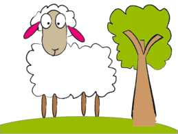 Animals - Cute sheep free vector 