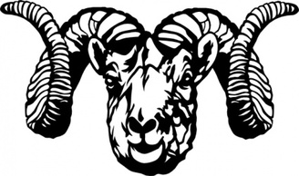 Animals - Dall Sheep Ram clip art 