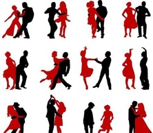 Dance silhouettes