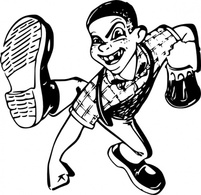 Dancing Boy clip art