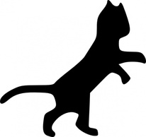 Dancing Cat clip art 