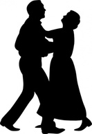 Human - Dancing Couple clip art 