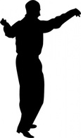 Human - Dancing Guy clip art 