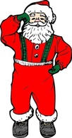 Holiday & Seasonal - Dancing Santa clip art 