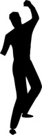 Silhouette - Dancing Silhouette clip art 